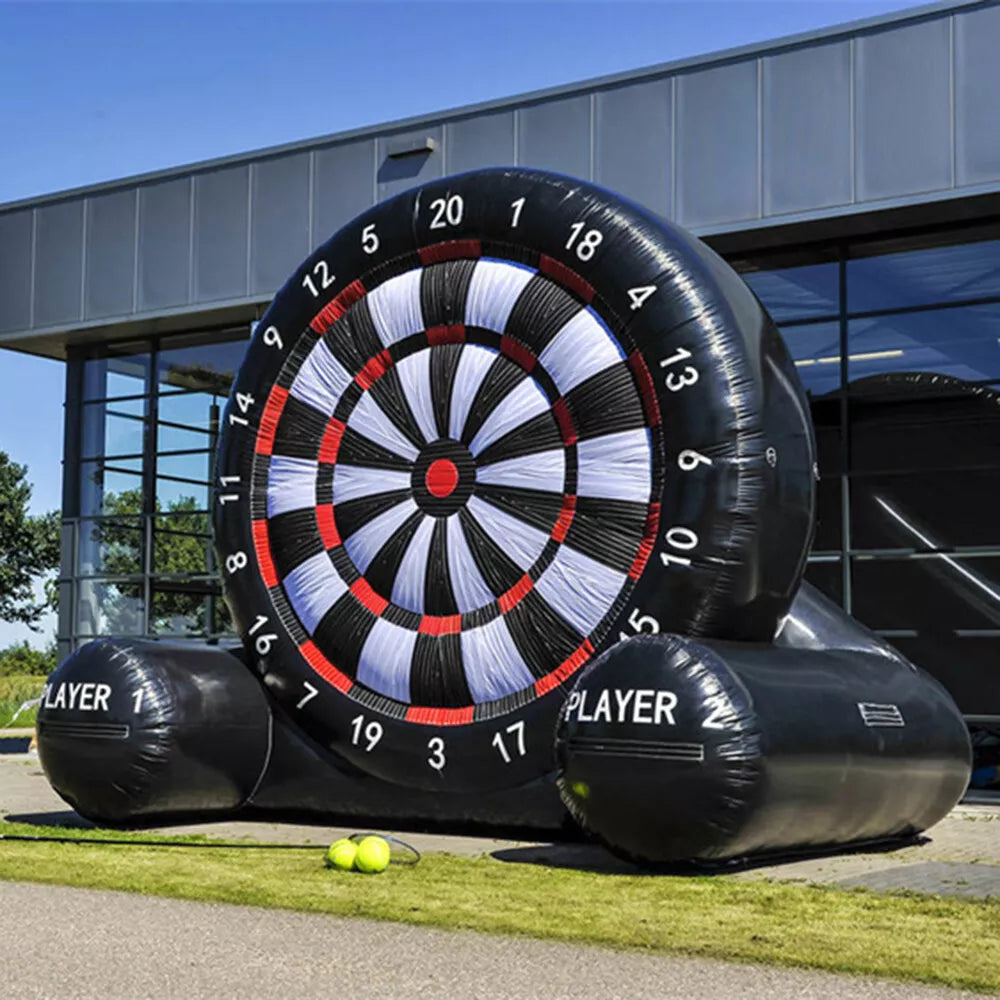 Inflatable Football Dart Board Kick Game with Balls