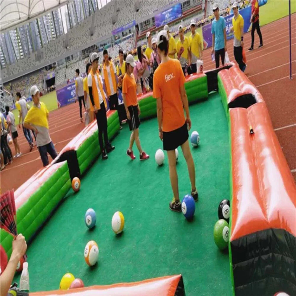 Inflatable Snooker Football Pool Game for Events