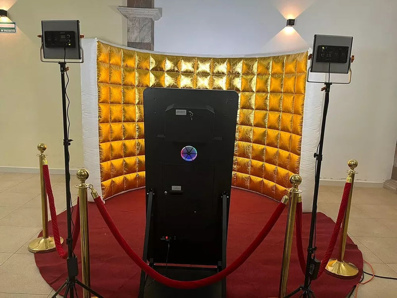 Inflatable Photo Booth Wall Selfie Booth Backdrop Enclosure Portable Party Event