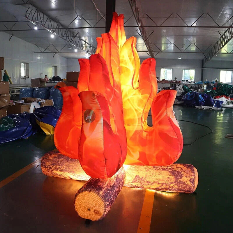 Inflatable Fire Decor with LED Light