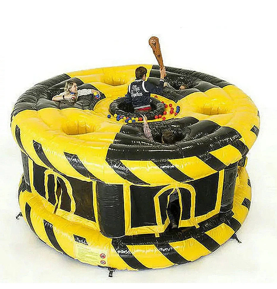 13x13x6,5ft Menschliches Whack-A-Mole Aufblasbares Sportspiel mit Hämmern