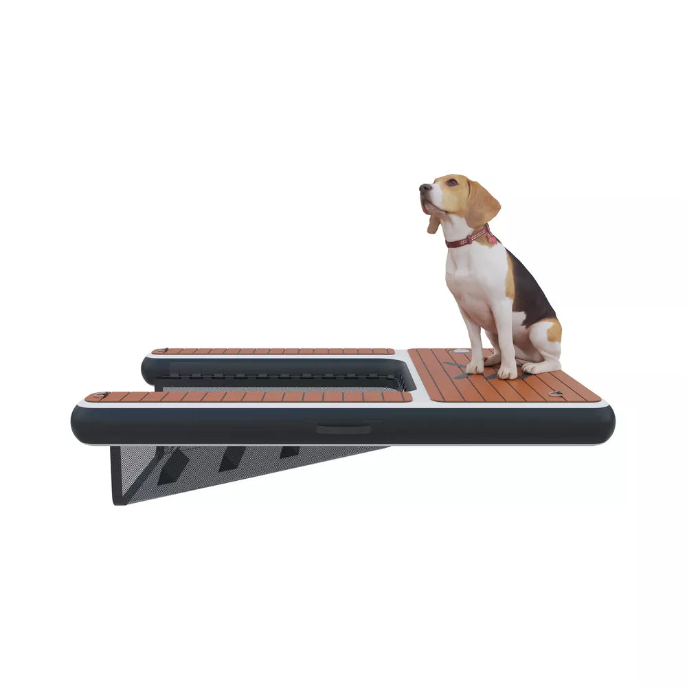 Inflatable Dog Ramp Dock Platform with Non-Slip EVA Foam