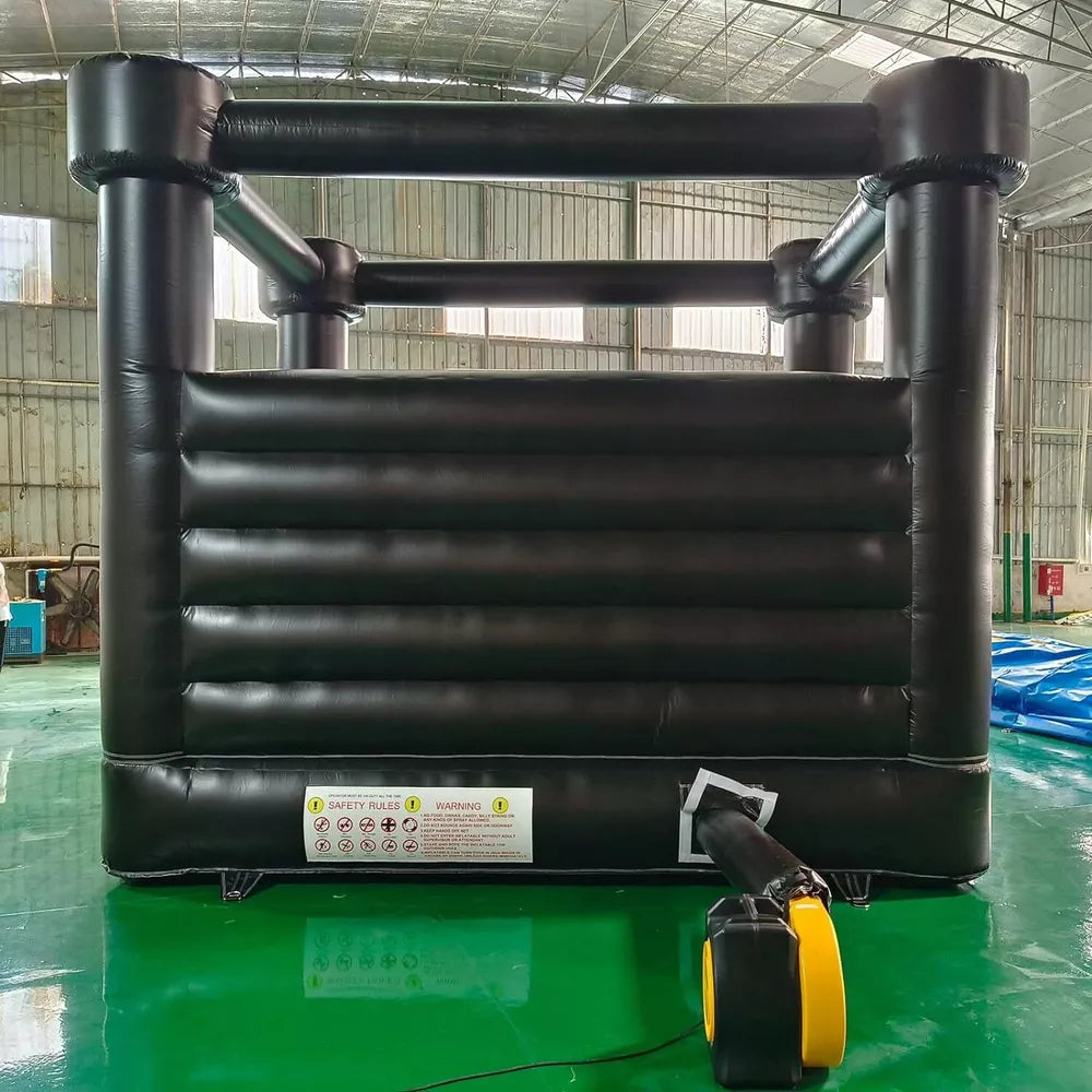 Castillo Inflable Negro para Fiestas Oscuras de Boda