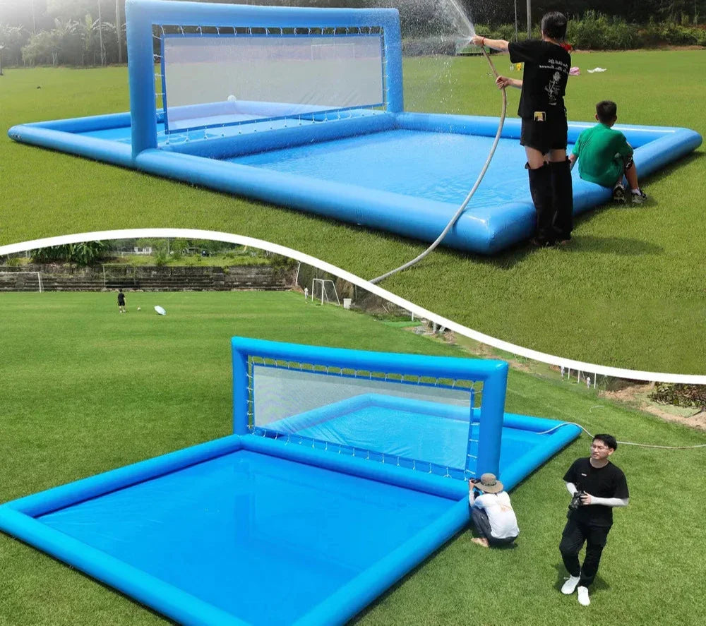 33FT Inflatable Volleyball Court for Outdoor Water Games