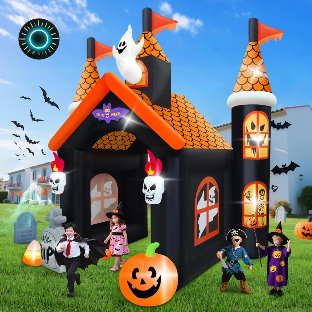 Inflatable Haunted Ghost Tunnel Yard Décor with LED