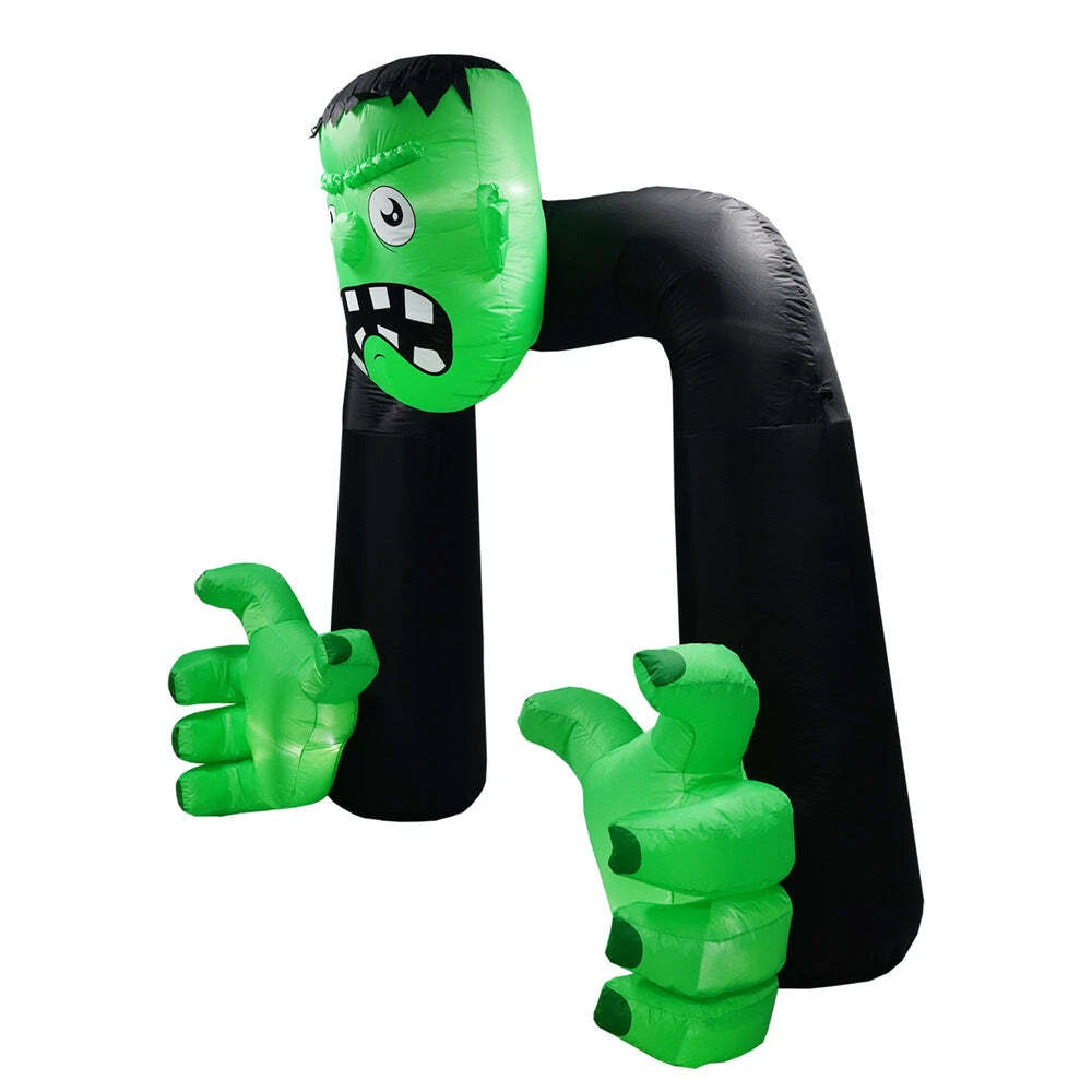 Halloween Inflatable Frankenstein Archway with LED Lights
