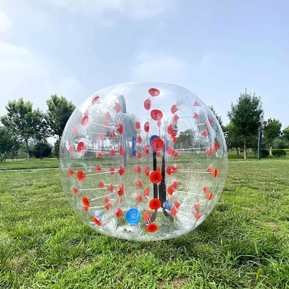 Bola de Bumper Inflable 1.2/1.5m Juego de Fútbol Burbuja para Niños y Adultos