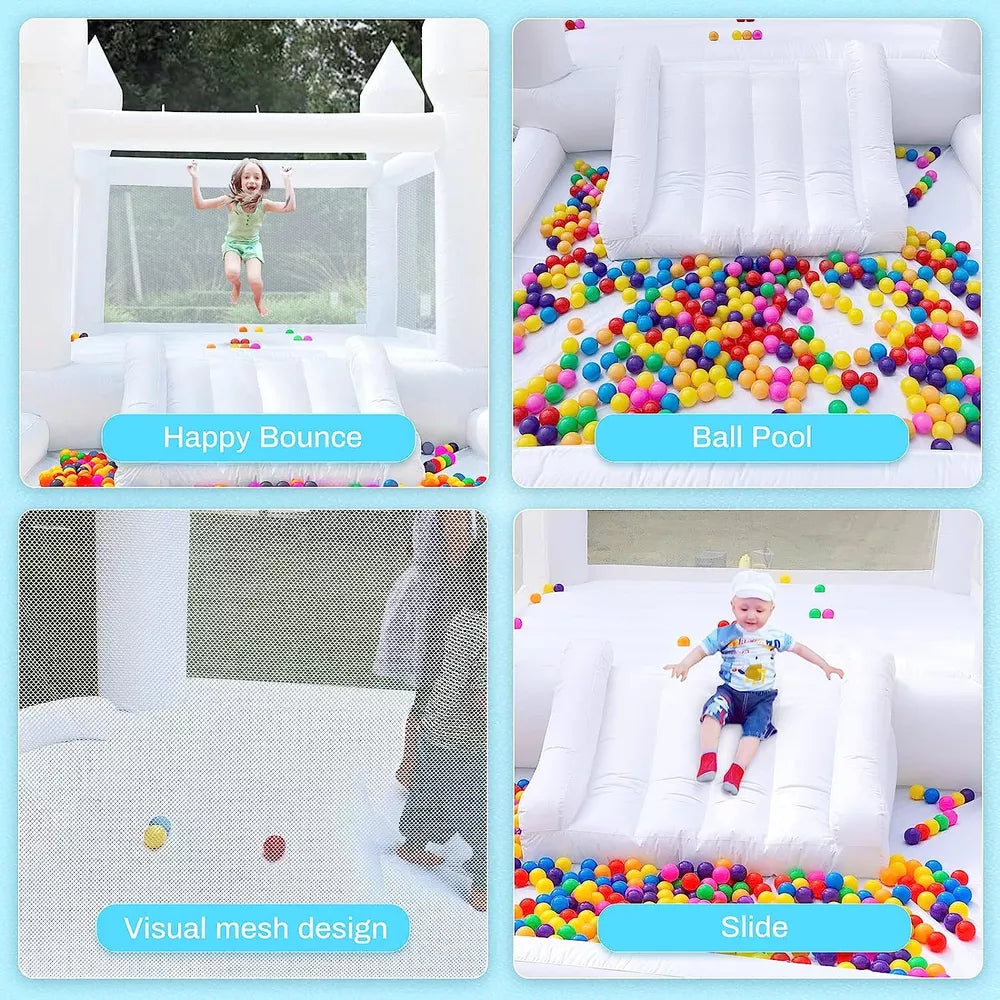 Casa Inflable Saltarina con Globos para Niños y Fiestas