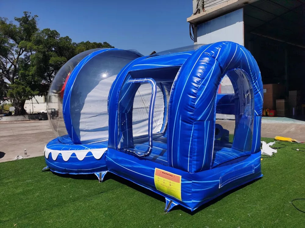 10FT Inflatable Snow Globe Bubble House with Tunnel