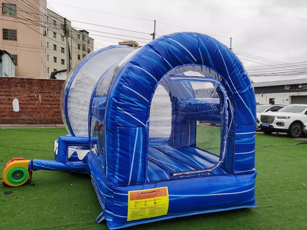 10FT Inflatable Snow Globe Bubble House with Tunnel