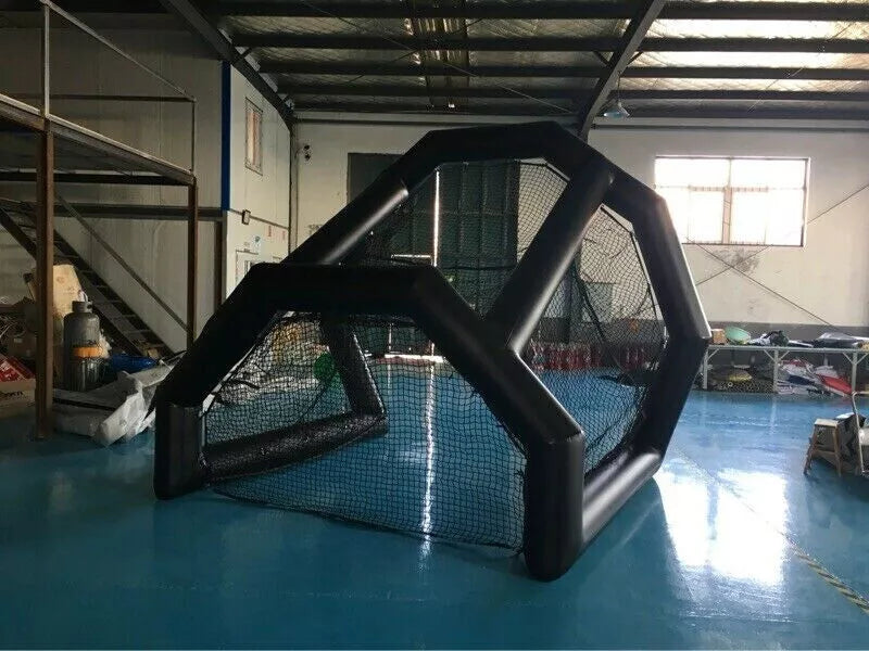 Cage de bateo de béisbol inflable de 11.5 pies para golf en el patio trasero con soplador de 110V
