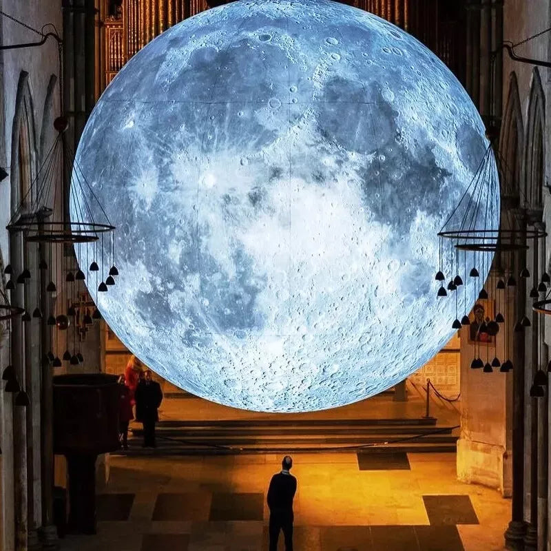10FT Inflatable Moon Ball with LED Lights for Events & Parties