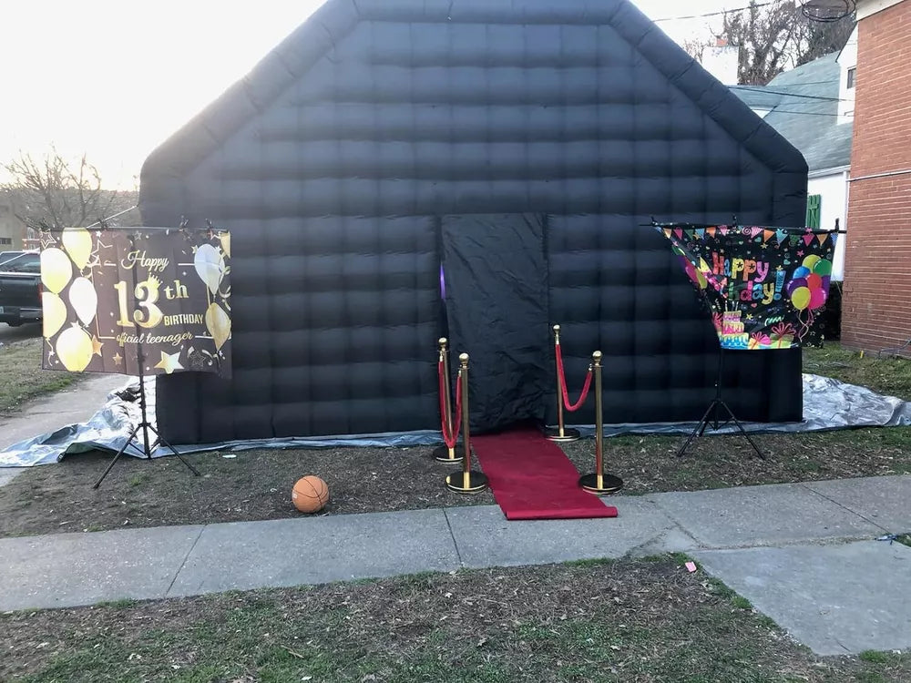 Tente de fête gonflable pour boîte de nuit, 30 x 20 x 13 pieds, cube disco, gazebo, maison d'événement