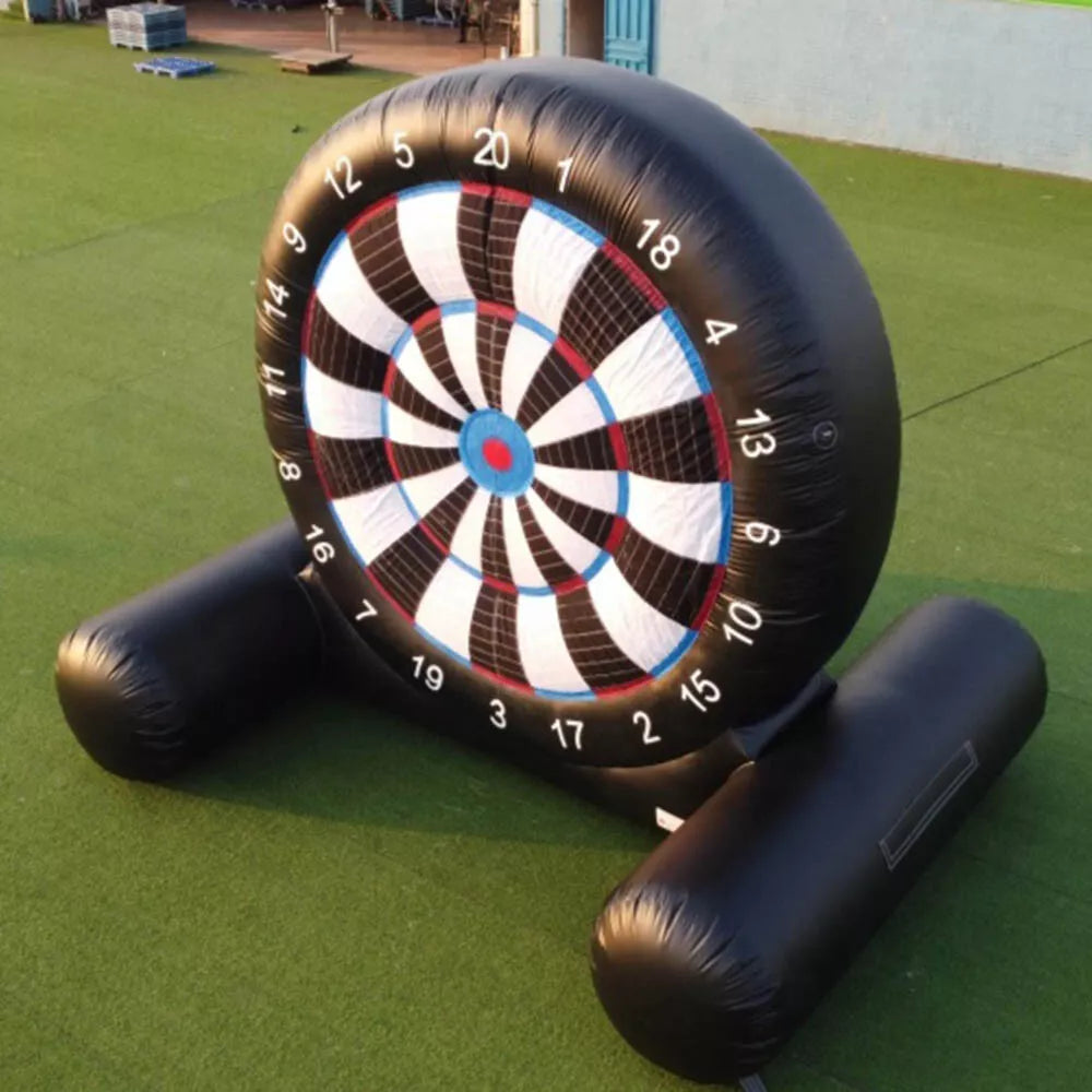 Inflatable Football Dart Board Kick Game with Balls