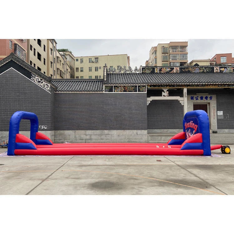 Inflatable Bowling Ball Game Set Up
