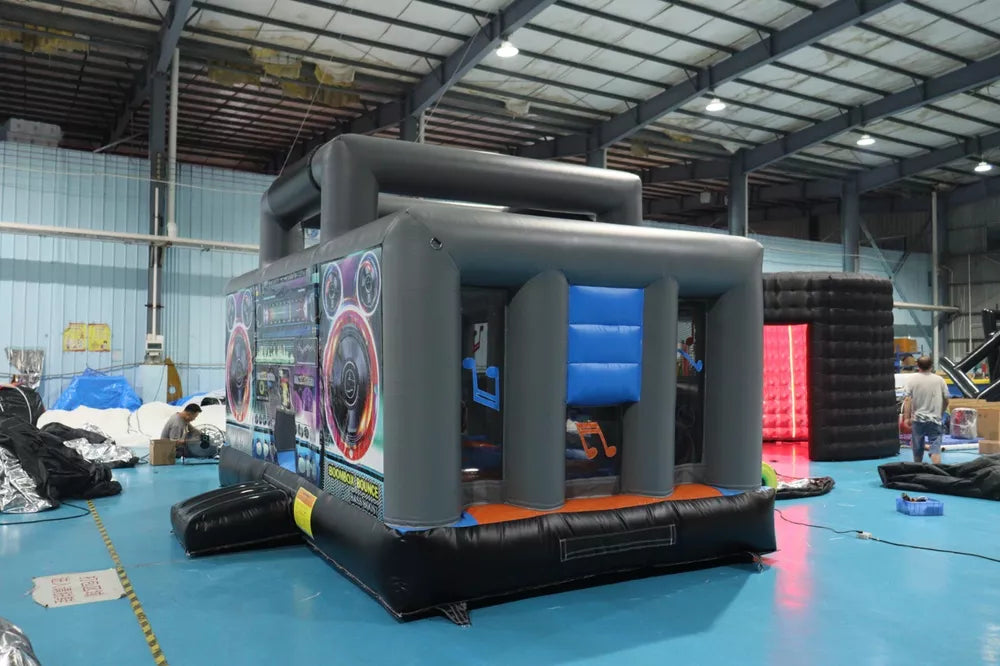 16FT Aufblasbare Boom Box Hüpfburg Springen Hüpfburg Moon Walk