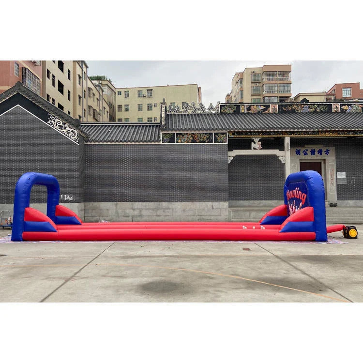 Inflatable Bowling Ball Game Set Up