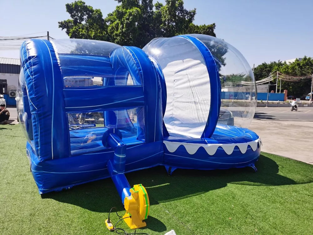 10FT Inflatable Snow Globe Bubble House with Tunnel
