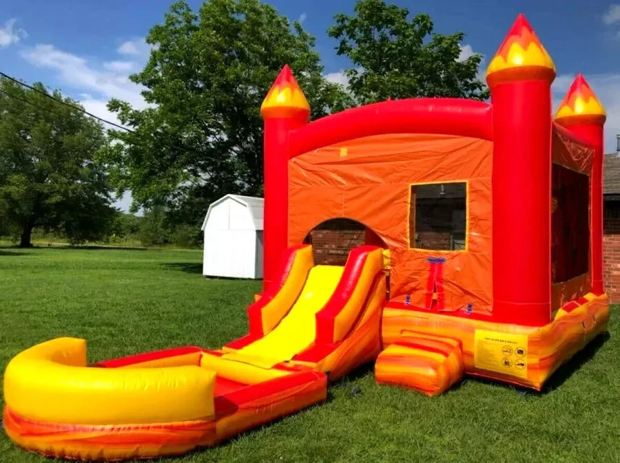Inflatable Water Slide and Bounce House Combo