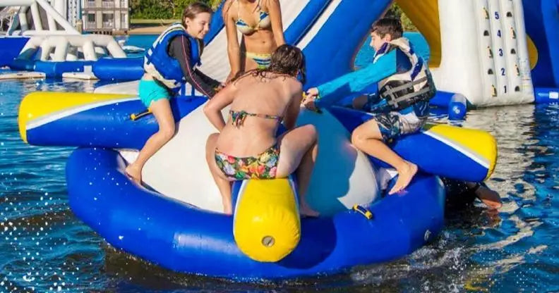 13FT Inflatable Disco Boat Aqua Park UFO for Water Adventures
