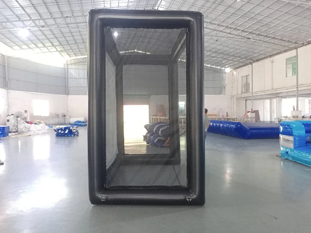 Inflatable Golf Simulator Enclosure for Indoor Outdoor Use