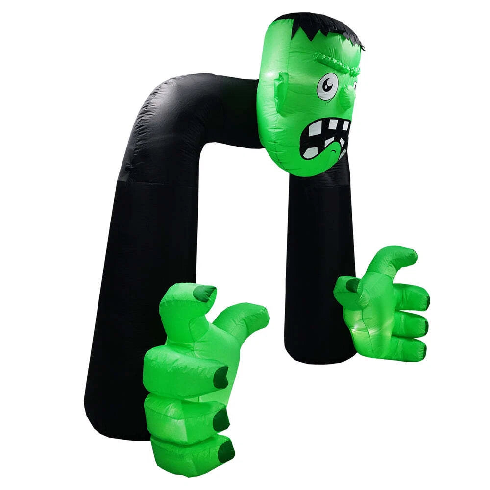Halloween Inflatable Frankenstein Archway with LED Lights