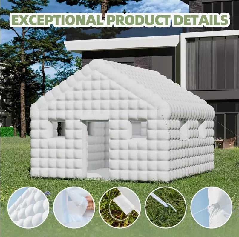 16x20x12ft White Inflatable Nightclub Tent Outdoor for Disco Party