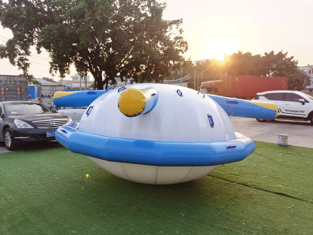 13FT Inflatable Disco Boat Aqua Park UFO for Water Adventures