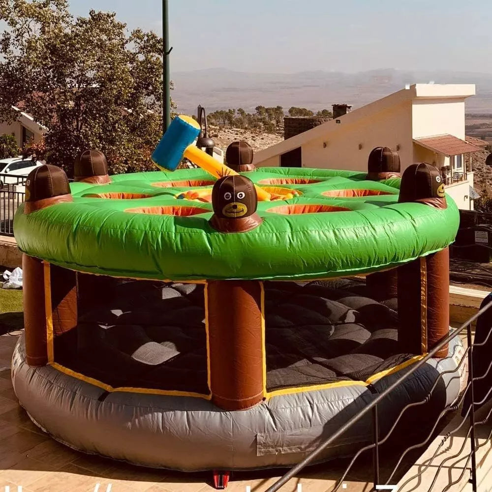 Jeu interactif gonflable géant de 1,80 m, Whack-A-Mole, avec soufflerie