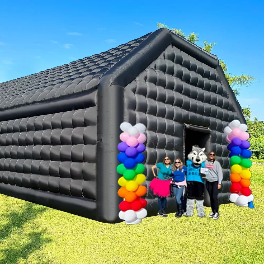 Tente de fête gonflable pour boîte de nuit, 30 x 20 x 13 pieds, cube disco, gazebo, maison d'événement