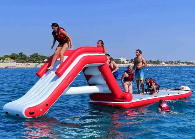 Inflatable Water Slide for SUP Boards or Platforms