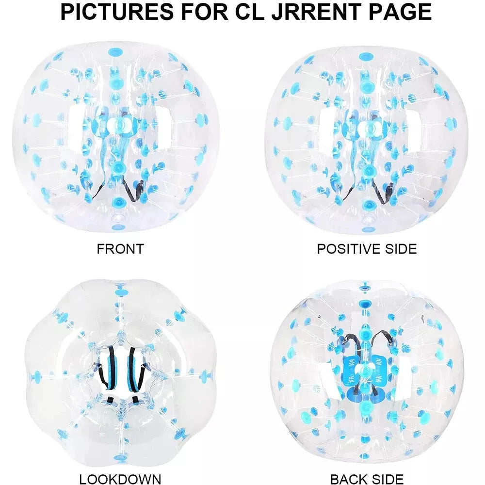 Bola de Bumper Inflable 1.2/1.5m Juego de Fútbol Burbuja para Niños y Adultos