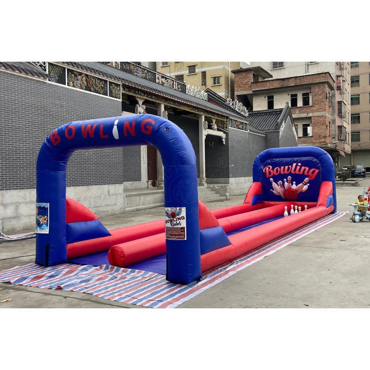 Inflatable Bowling Ball Game Set Up