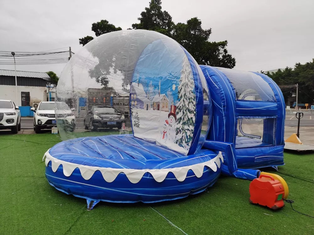 10FT Inflatable Snow Globe Bubble House with Tunnel