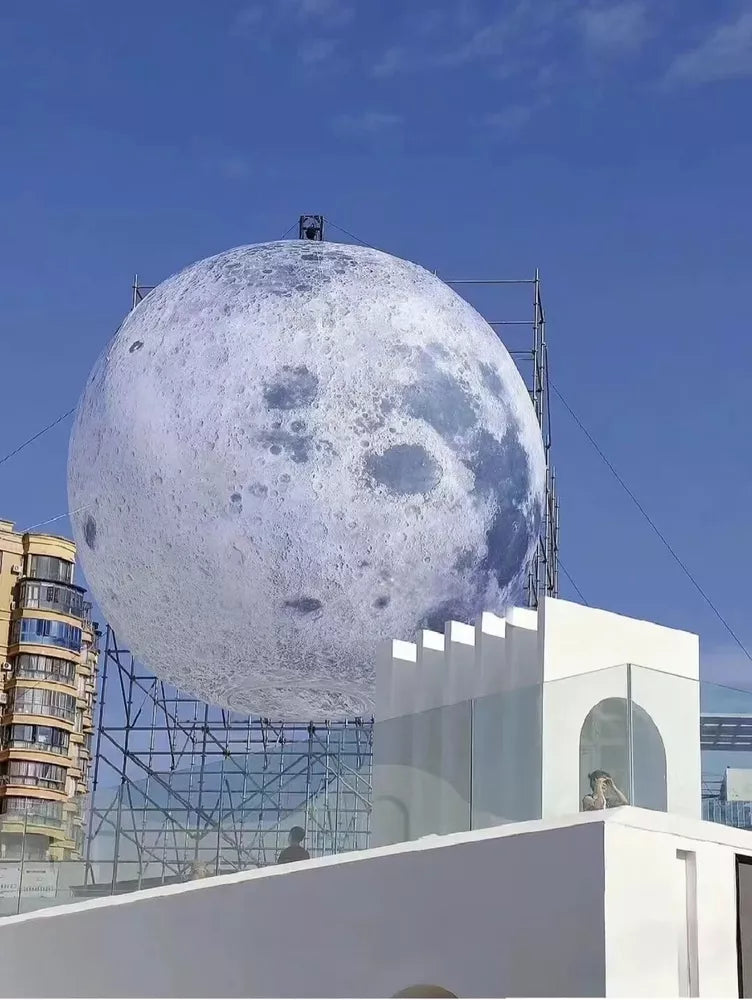 10FT Inflatable Moon Ball with LED Lights for Events & Parties