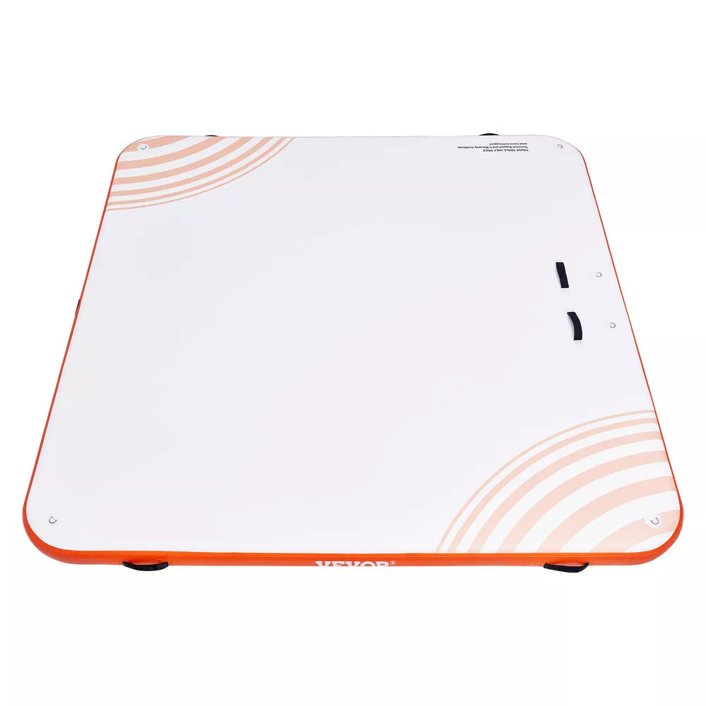 10x10 FT Inflatable Floating Dock Platform with Ladder