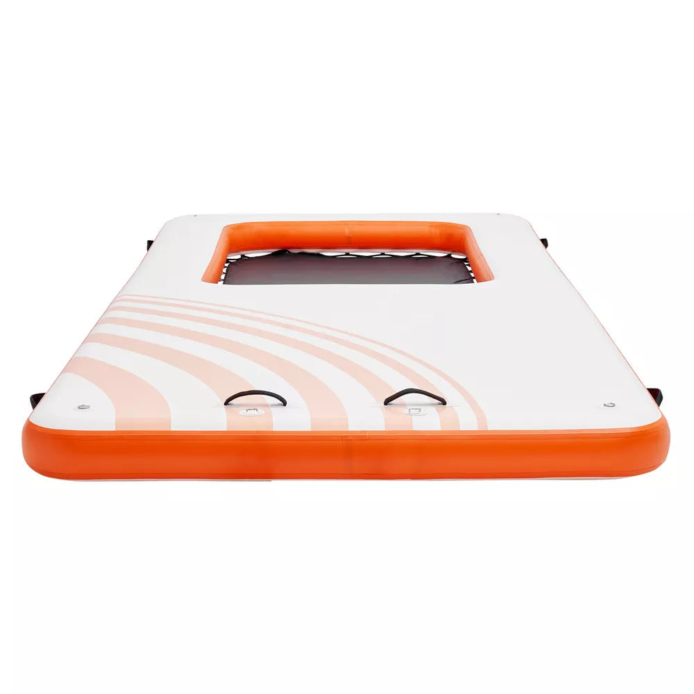 15x6.5 FT Inflatable Floating Dock with 4x6 FT Mesh Pool