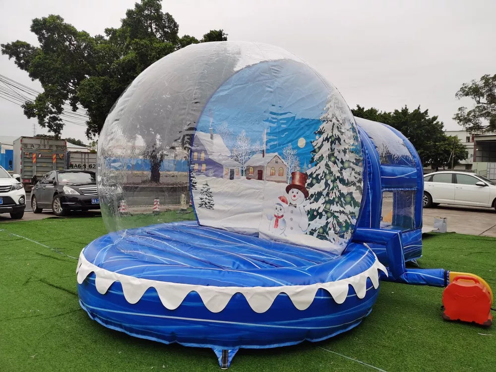 10FT Inflatable Snow Globe Bubble House with Tunnel