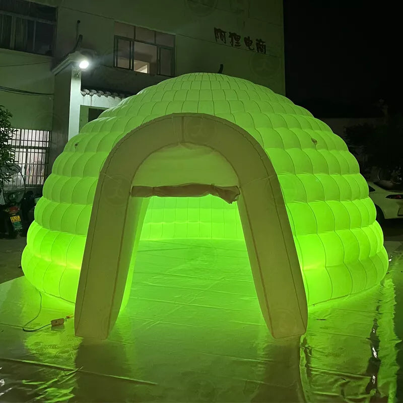 20ft Inflatable Igloo Dome Tent With LED Lights