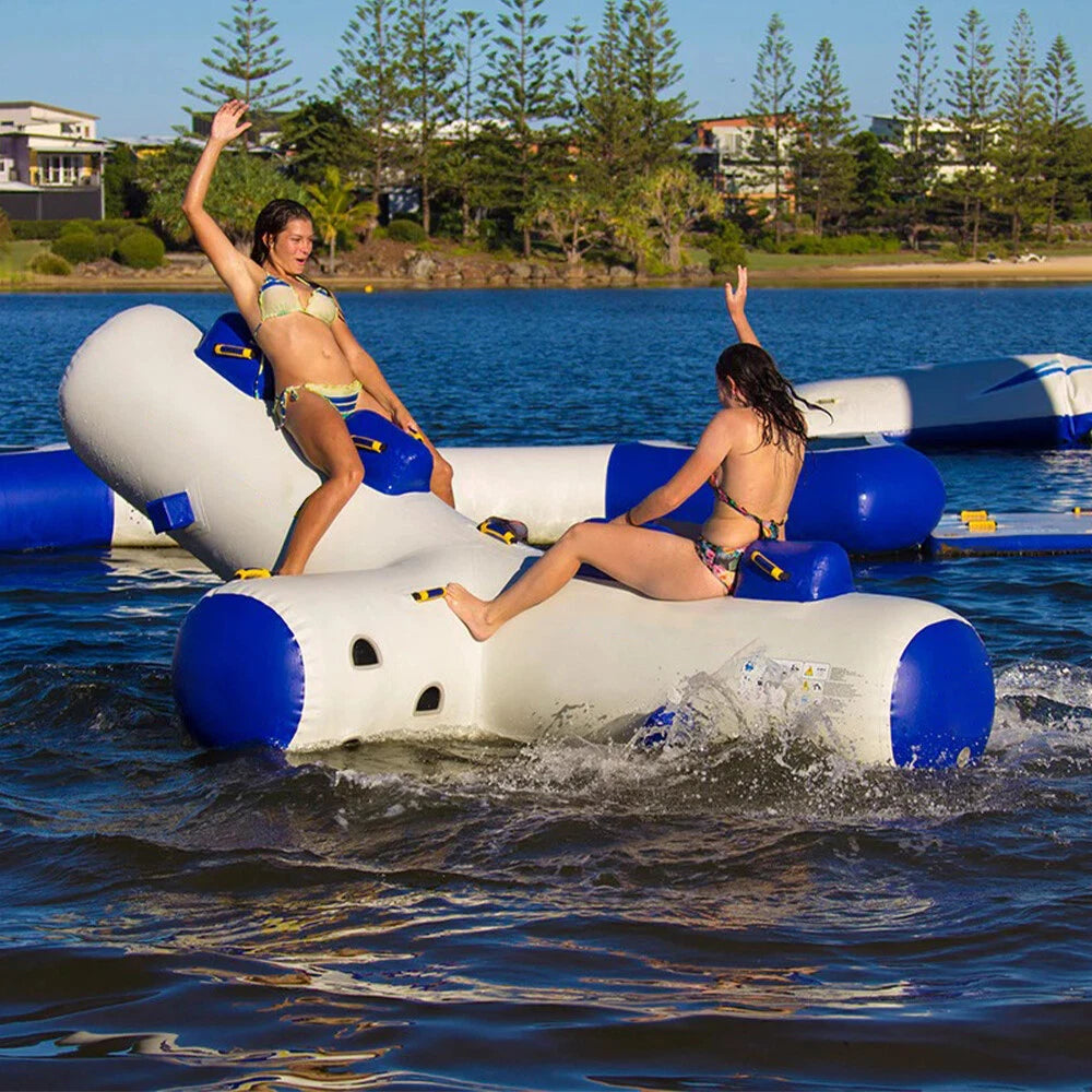Inflatable Water Totter Axis Rocker for Outdoor Fun