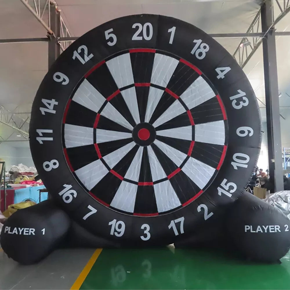 Inflatable Football Dart Board Kick Game with Balls