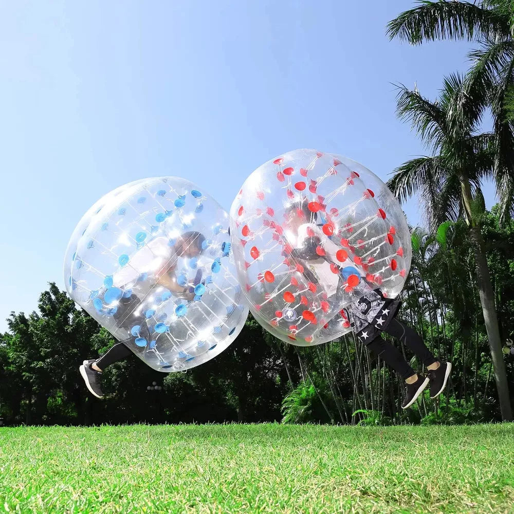 Bola de Bumper Inflable 1.2/1.5m Juego de Fútbol Burbuja para Niños y Adultos