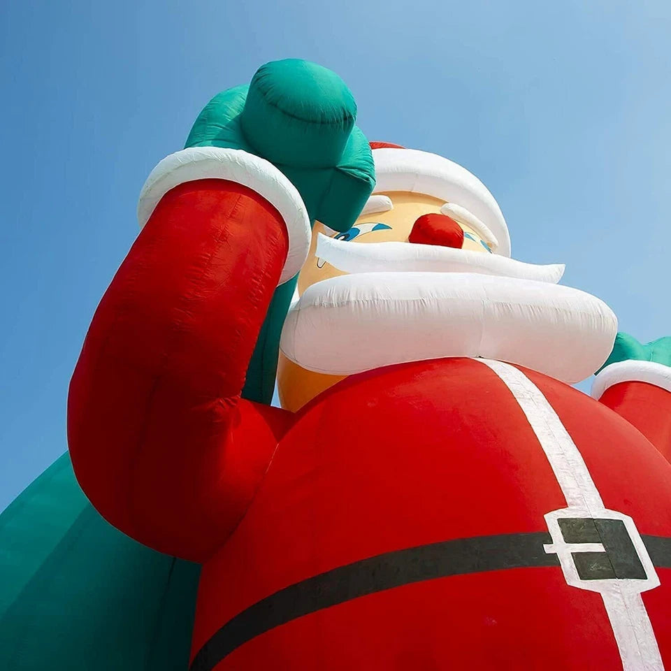 Custom Inflatable Christmas Santa Decoration LED