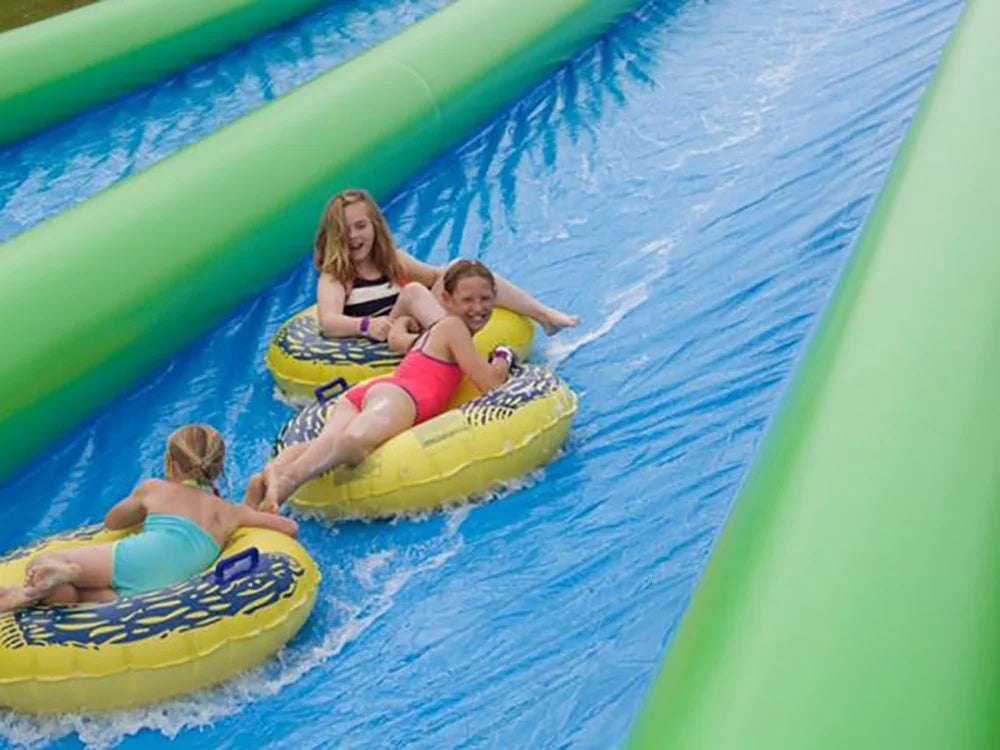 Inflatable Commercial Slip and Slide with Pool