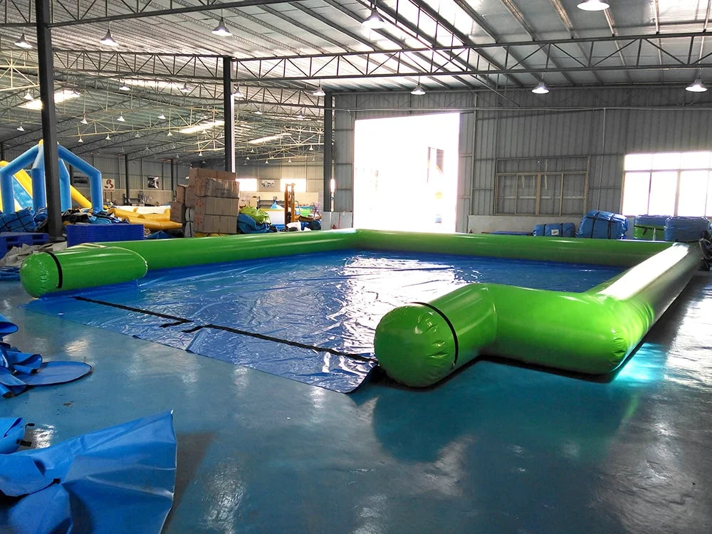 Inflatable Commercial Slip and Slide with Pool