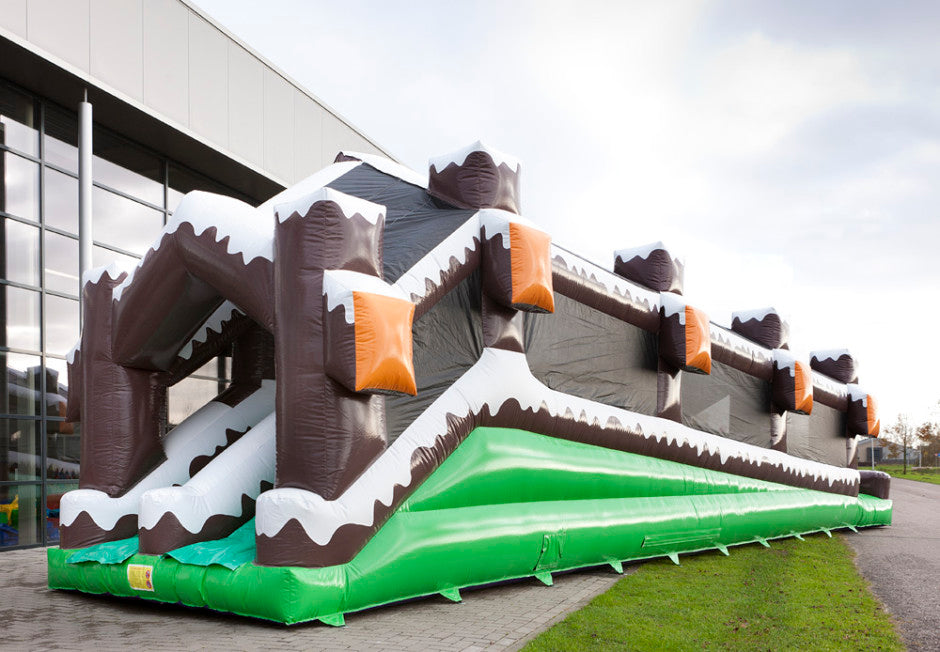 Inflatable Winter Toboggan Slide Easy Setup Outdoor