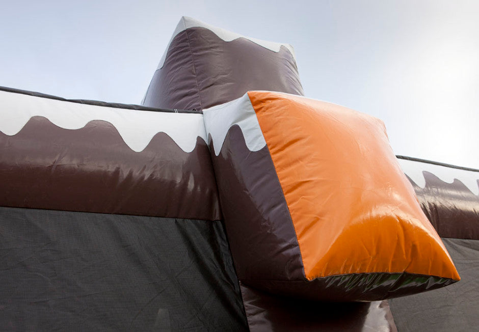 Inflatable Winter Toboggan Slide Easy Setup Outdoor