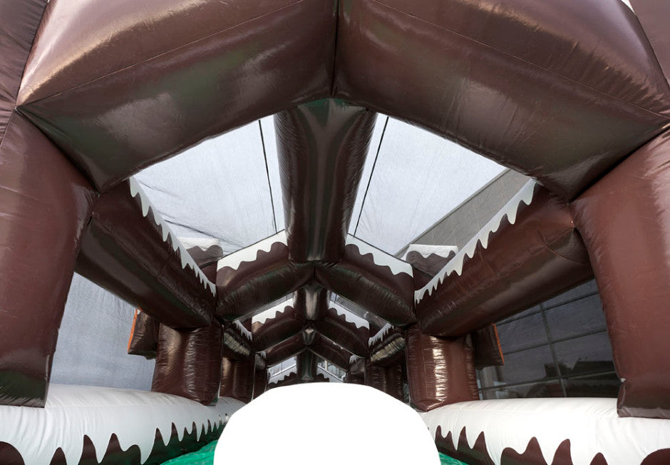 Inflatable Winter Toboggan Slide Easy Setup Outdoor