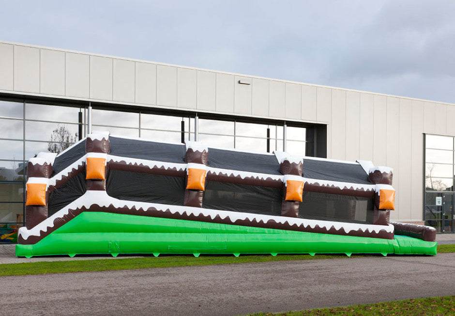 Inflatable Winter Toboggan Slide Easy Setup Outdoor