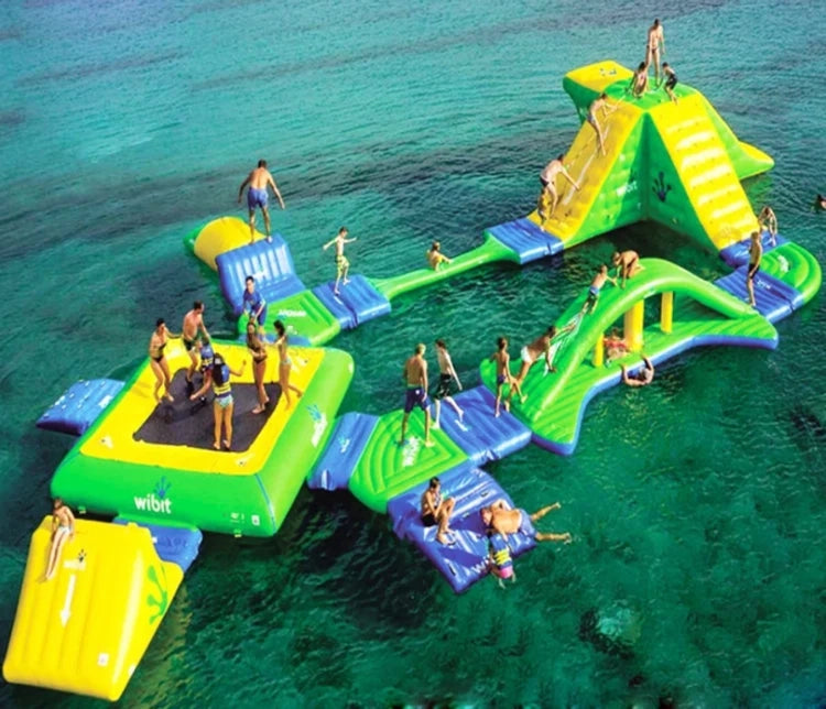 Inflatable Water Park Floating Platform for Aquatic Fun